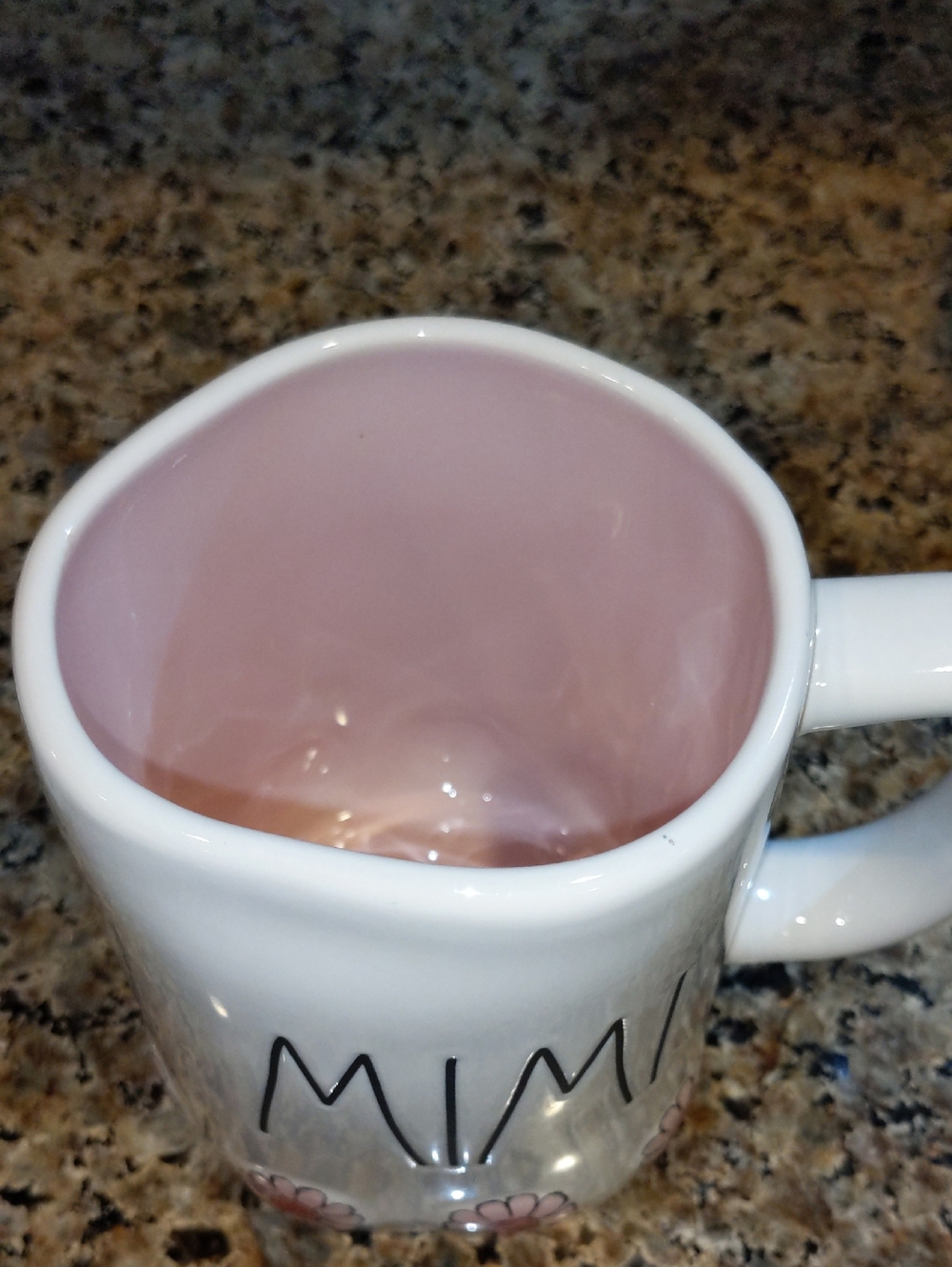 Rae Dunn Magenta MIMI Floral Textured Ceramic Coffee Tea Mug Mother's Day Pink - Picture 5 of 5